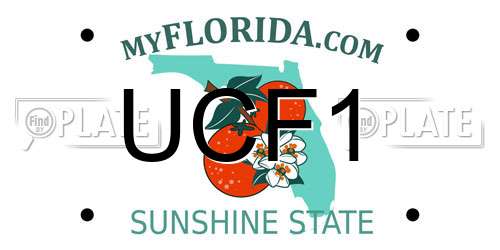 UCF1 Florida License Plate