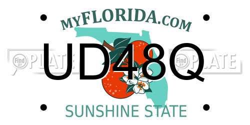 UD48Q Florida License Plate
