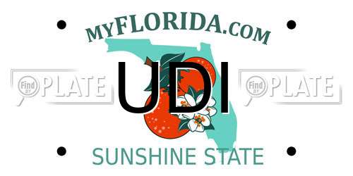 UDI Florida License Plate