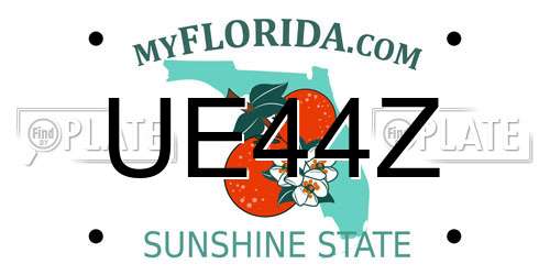 UE44Z Florida License Plate