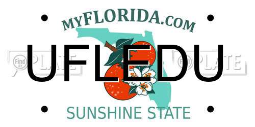 UFLEDU Florida License Plate