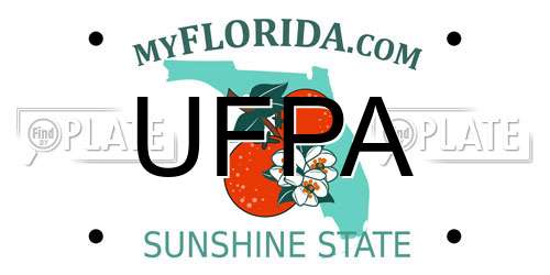 UFPA Florida License Plate