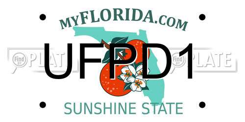 UFPD1 Florida License Plate