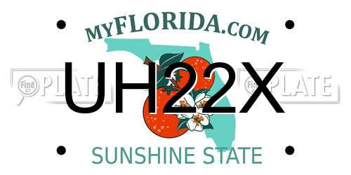 UH22X Florida License Plate