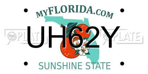 UH62Y Florida License Plate