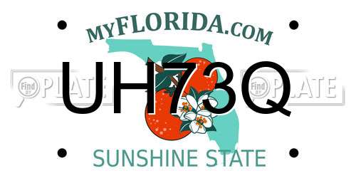 UH73Q Florida License Plate