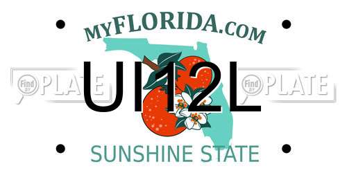 UI12L Florida License Plate