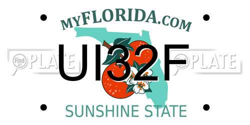 UI32F Florida License Plate