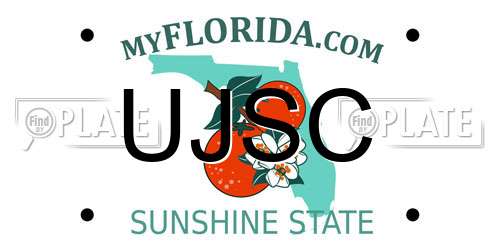 UJSC Florida License Plate