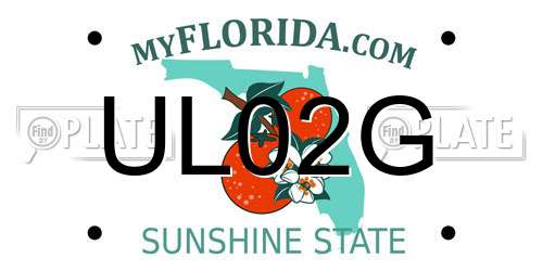 UL02G Florida License Plate