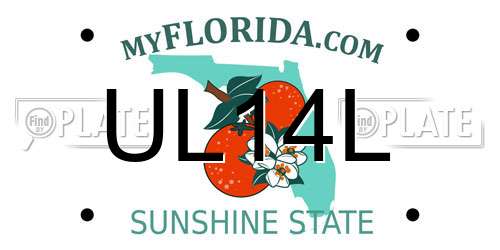 UL14L Florida License Plate