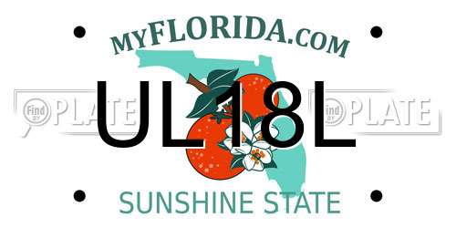 UL18L Florida License Plate