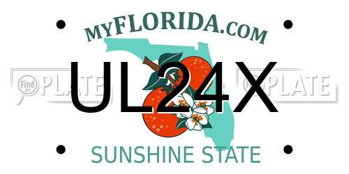 UL24X Florida License Plate
