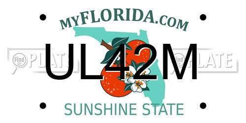 UL42M Florida License Plate