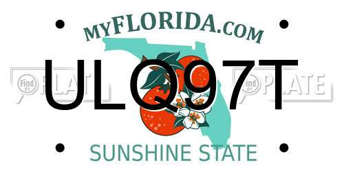 ULQ97T Florida License Plate