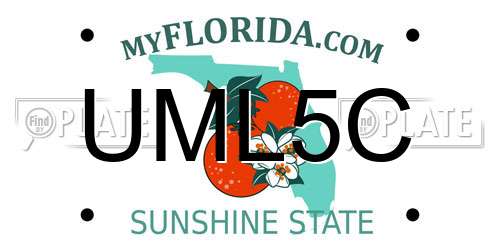 UML5C Florida License Plate