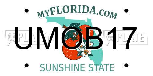 UMOB17 Florida License Plate