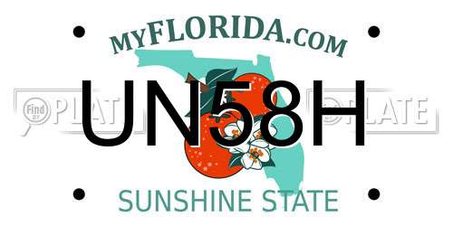 UN58H Florida License Plate