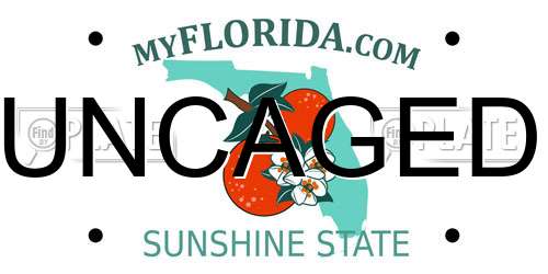 UNCAGED Florida License Plate