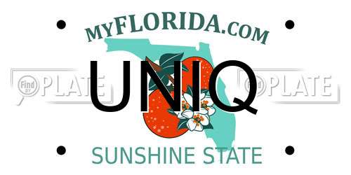 UNIQ Florida License Plate