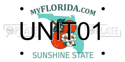 UNIT01 Florida License Plate