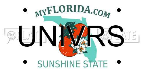 UNIVRS Florida License Plate