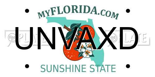 UNVAXD Florida License Plate