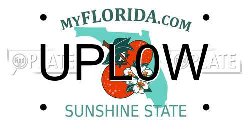 UPL0W Florida License Plate
