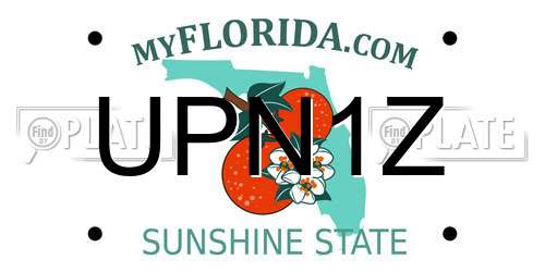 UPN1Z Florida License Plate