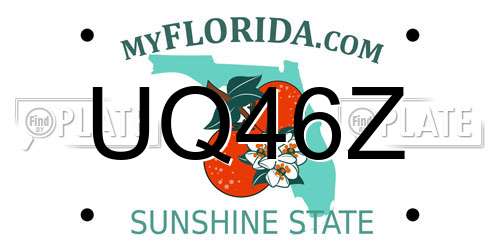 UQ46Z Florida License Plate
