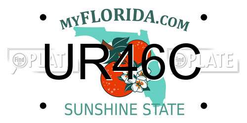 UR46C Florida License Plate
