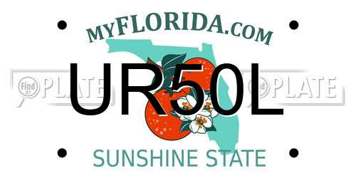 UR50L Florida License Plate