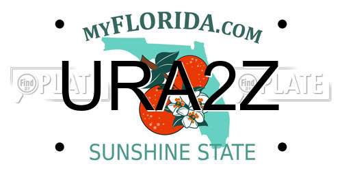 URA2Z Florida License Plate