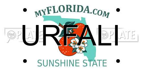 URFALI Florida License Plate