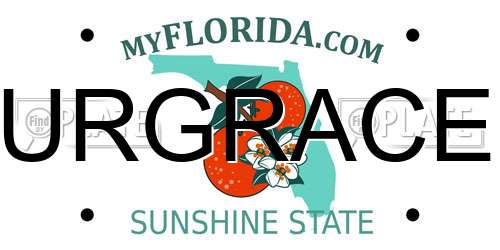 URGRACE Florida License Plate