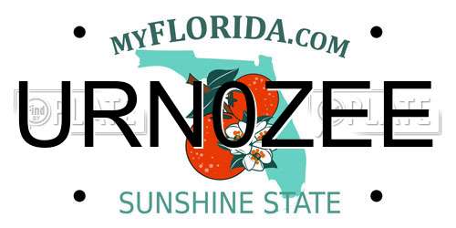 URN0ZEE Florida License Plate