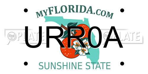 URR0A Florida License Plate
