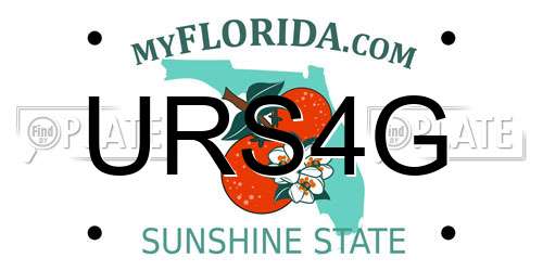 URS4G Florida License Plate