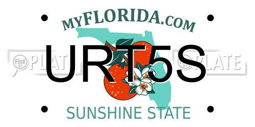 URT5S Florida License Plate
