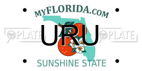 URU Florida License Plate