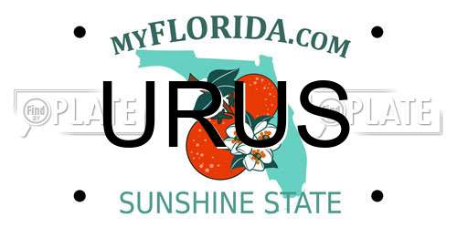 URUS Florida License Plate