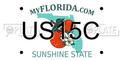 US15C Florida License Plate