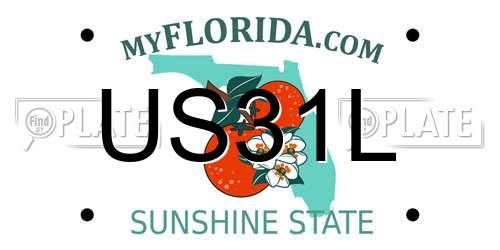 US31L Florida License Plate