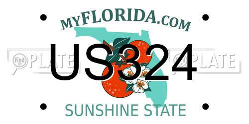 US324 Florida License Plate