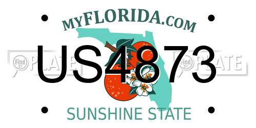 US4873 Florida License Plate