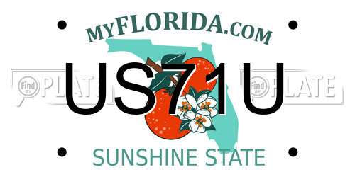 US71U Florida License Plate