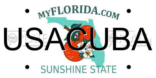 USACUBA Florida License Plate