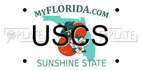 USCS Florida License Plate