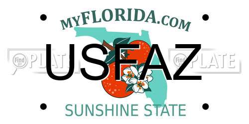 USFAZ Florida License Plate