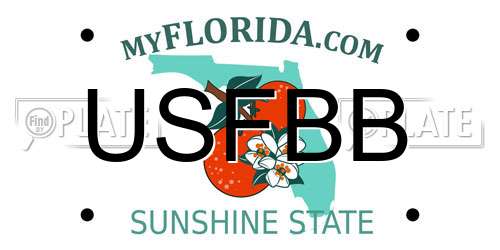 USFBB Florida License Plate